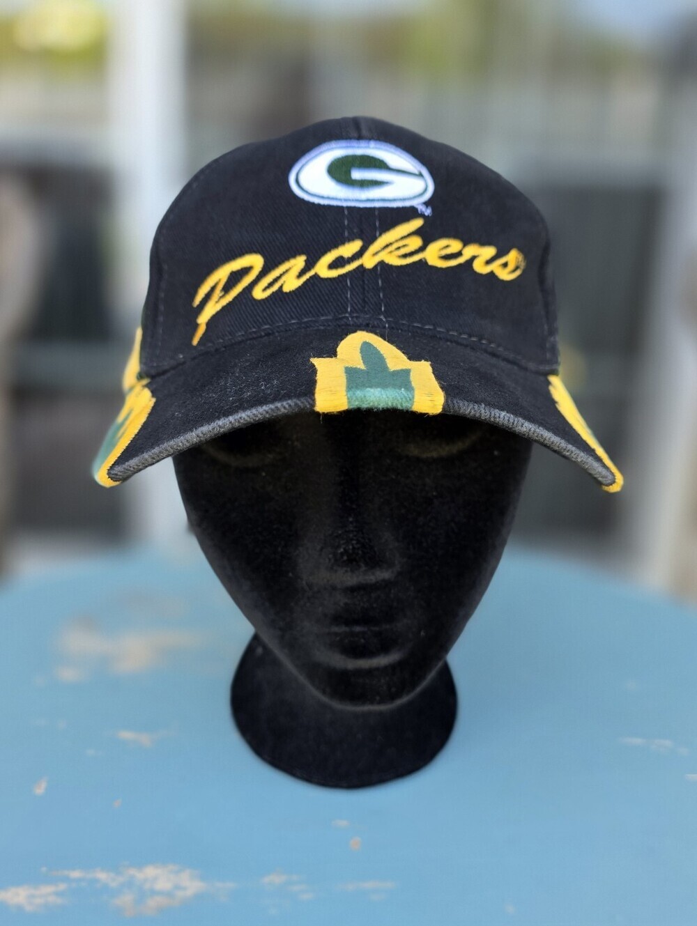 Vintage 90s Green Bay Packers Snapback Hat